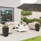 Wicker Planter Set of 2 with Self-Watering System and Weather-Resistant PP Material
